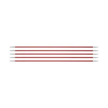 KnitPro Knit Pro 15 cm x 2,50 mm goupilles de Tricotage Doubles de Zing d'aluminium, Rouge Bois, 35,5 x 1 x 5 cm - KP47003