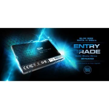 SSD Interne 128Go, SATA III 3D NAND, SATA, 2,5 Pouces, ACE A55 SILICON POWER