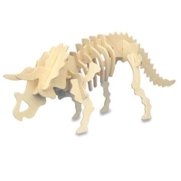 Kit de construction en bois FSC - QUAY - Triceratops - A monter soi-même - Pour enfant de 5 ans et plus