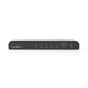 Répartiteur vidéo/audio - NEDIS - VSPL3474AT - 4K à 60 IPS - HDCP2.2 - 4 ports HDMI