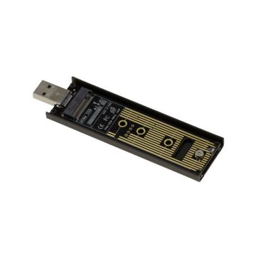 Adaptateur clé USB 3.0 Pour SSD M.2 NGFF PCIe NVMe M ou B+M Key, avec structure renforcée et ouverte pour insertion rapide du SSD