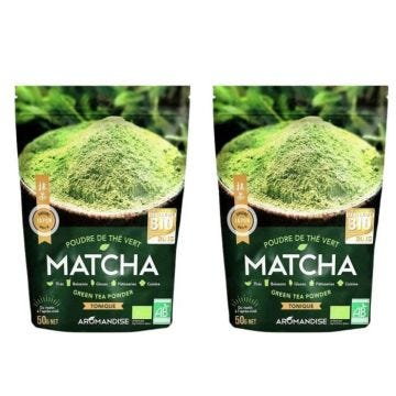 Poudre de thé vert bio japonais Matcha 100 g