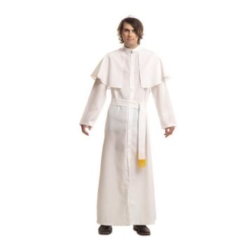 Déguisement Pape pour homme - Taille M-L - Blanc - Accessoires inclus