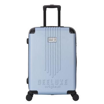 DEELUXE - Valise cabine 4 roues double ABS rigide 55cm CITYVIEW ICE BLUE