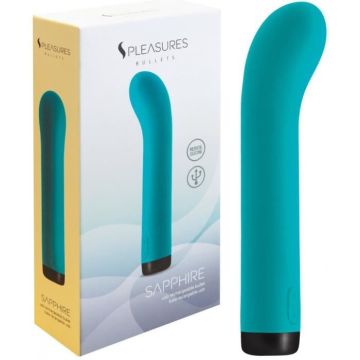 Vibromasseur Rechargeable Sapphire Turquoise - mixte / adulte