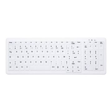 Clavier sans fil - CHERRY - AK-C7000F-FUS-W/FR - Étanche IP68 - Compact - Pavé numérique