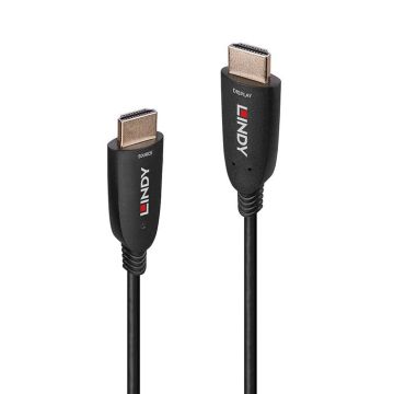 LINDY Câble HDMI 2.1 Ultra HighSpeed hybride fibre 8K 60Hz - 15m