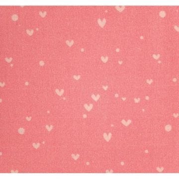 Coupon de tissu DIY - Coeur corail et nude 50 x 140 cm - MegaCrea DIY Multicolore - Assort.