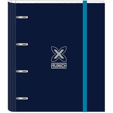 Safta Munich Nautic Classeur 4 anneaux de 35 cm avec 100 feuilles A4, idéal pour enfants de différents âges, confortable et
