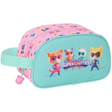 Trousse Scolaire - SAFTA - SUPERKITTIES - Moyenne avec poignée - Adaptable au Chariot - Nettoyage Facile