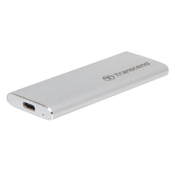 Transcend ESD260C 500 GB Disque dur externe SSD USB-C®, USB-A argent TS500GESD260C