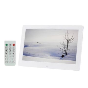 Cadre Photo Numérique Port USB Lecteur Vidéo Audio MP3 Films Carte SD Mmc Blanc +SD 16Go YONIS