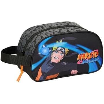 Trousse Scolaire - SAFTA - Naruto - Souple - Zippée - Adaptable au Chariot