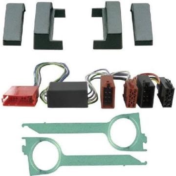 Kit Adaptateur Autoradio 1DIN Audi A4 99-01 systeme amplifie non-Bose + ISO + Cles - ADNAuto - KITFAC090