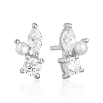 Boucles d'oreilles femme - Sif Jakobs - Boucles d'oreille puces Sif Jakobs ADRIA Oxydes de zirconium et perles d'eau douce - Couleu