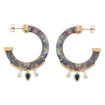 Boucles d'Oreilles femme - HIPANEMA - Boucles d'oreilles Hipanema Flavia blue