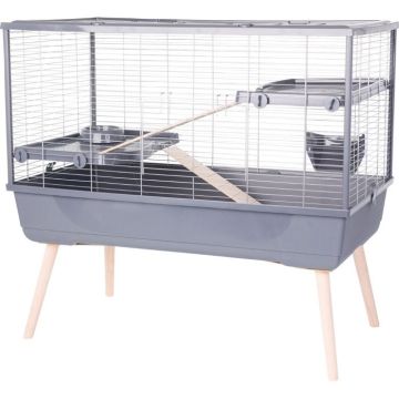 Cage grillagée lapin et rongeur sur pieds NeoLife 100 L - Zolux Gris