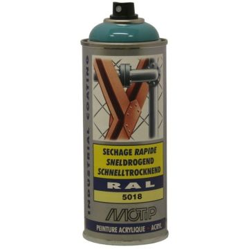 Peint acryliq séch rapide Bleu turq BRIL RAL 5018