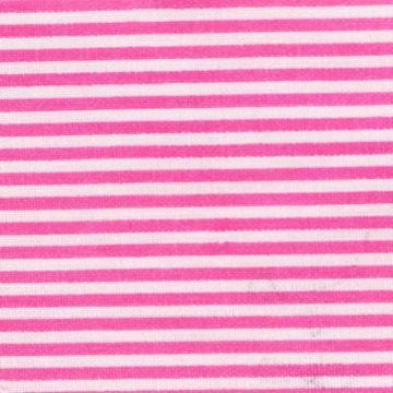 Coupon en coton imprimé rayures fuchsia 55 CM - MÉGACRÉA - Couleur principale: Rose