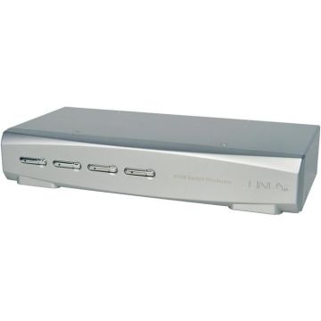 Lindy 39311 Commutateur KVM HDMI Pro audio USB 3.0 4 ports Noir