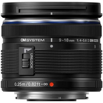Om system pour hybride zoom objectif m.zuiko digital ed 9-18mm f/4-5.6 II garantie 2 ans