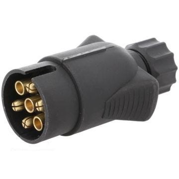 Prise remorque male - 7PIN - 12VDC - pour fil 10mm - ADNAUTO