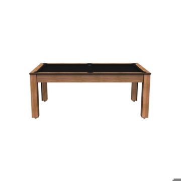 Billard convertible table 8 personnes - De Faugères - Colorado - Hêtre boisé - Tapis noir