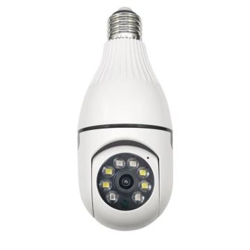Caméra WiFi HD - YONIS - 3MP - Vision Nocturne - Détection de Mouvement - E27