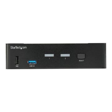 Commutateur KVM - StarTech.com - 2 Ports - DisplayPort 4K 60 Hz - Hub USB 3.0 - Compatible Windows/Mac/Linux