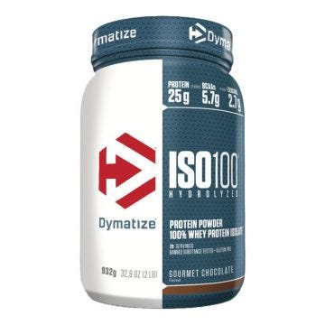 Whey hydrolysée Dymatize - ISO 100 Hydrolyzed - Gourmet Chocolate 932g