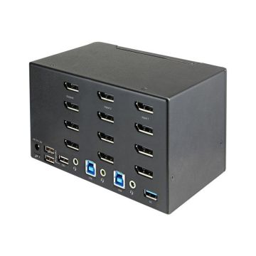 Switch KVM 2 Ports - MARQUE - 4K Ultra HD - 60Hz - Noir - USB