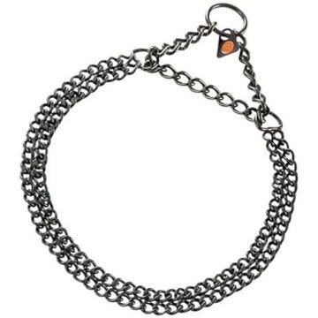 Collier pour Chien - HERM SPRENGER - Double - 45 cm - Idéal pour races à poils courts - Limiteur de tension