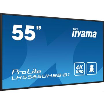 Écran plat LCD rétro-éclairé par LED - iiyama - iiyama ProLite LH5565UHSB-B1 - Classe de diagonale 55" (54.6" visualisable) écran L