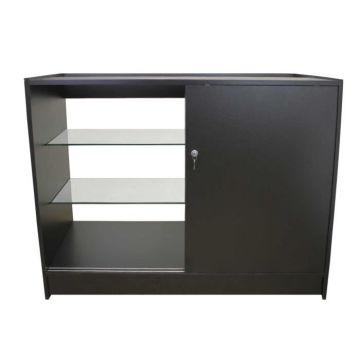 Vitrine Comptoir Verrouillable Blanc K1200 pour Magasins et Commerces