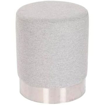 Repose-Pieds - HOME ESPRIT - Modèle S3053970 - Gris argenté - 35 x 35 x 42 cm - Contemporain