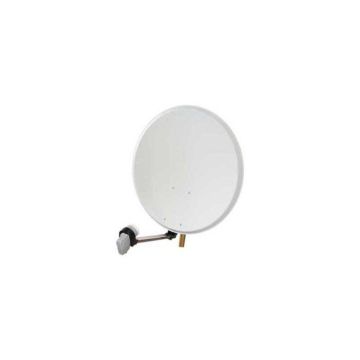 Parabole acier 60cm blanche avec lnb de la marque ek Cae KIT60AC3