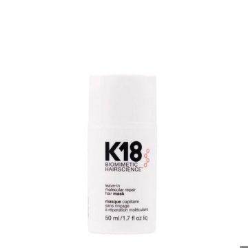 K18 Biomimetic Hairscience Masque capillaire sans rinçage à réparation moléculaire 50 ml