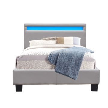 Lit 120x190 - Angel - Solide Lattes - Couleur Gris
