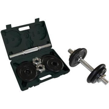 Set d'Haltères - SCHILDKROT - 10 Kg - Noir - Adulte - Ensemble pour entraînement complet du corps