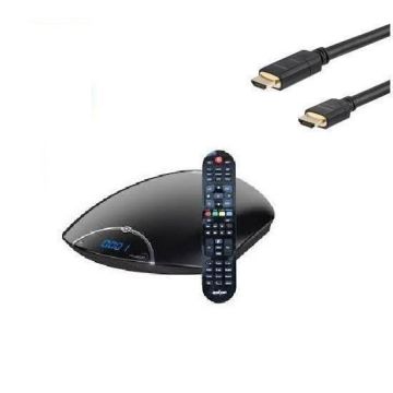 ASTON Récepteur TV satellite HD CONNECT + Câble HDMI HD ME