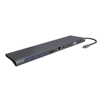 Station d'accueil USB-C GigE - RAIDSONIC - ICY BOX IB-DK2102-C - Alimenté par USB - Puissance délivrée de 100 W