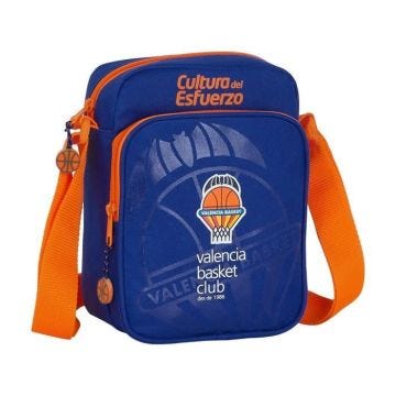 Sac à bandoulière - SAFTA - Valence - Bleu et Orange - 350x450 mm - Polyester résistant