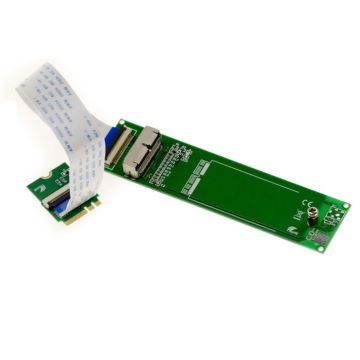 Adaptateur pour monter un SSD de Mac 28 pin 12+16 broches sur un port M2 E A Key. Compatible SSD produits depuis 2013 en AHCI et N