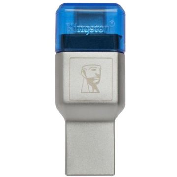 Lecteur de cartes microSD MobileLite DUO 3C - KINGSTON - Double interface USB - Boîtier métallique robuste