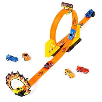 Circuit Molto Ultimate avec looping et deux voitures - MOLTO - Orange - Enfant - 3 ans - Intérieur - Jouet