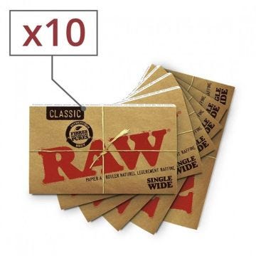 Lot 10 Cahiers Papier à Rouler - Raw Regular