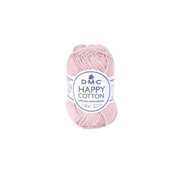 Fil à crocheter - DMC - Natura Happy Cotton - 3mm - 20g - Couleur rose 764