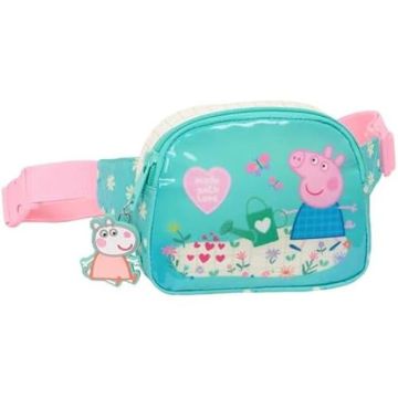 Sac Banane - SAFTA - Peppa Pig Pretty Flowers - Rose - Multicolore - Confortable pour Enfants