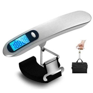 Pèse Bagage Electronique, balance de voyage bagages électronique Balance numérique Portable Max 50Kg 110lb -blanche