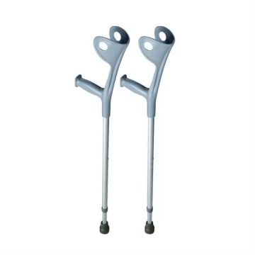 Béquille d'avant-bras - Aluminium - Réglable - Légère - Antidérapante - 125 Kg